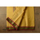 shop Narayanpet Yellow Saree - Handwoven Cotton