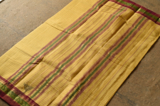 Iravati .  इरावती  - Narayanpet Yellow Saree - Handwoven Cotton