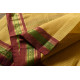 shop Narayanpet Yellow Saree - Handwoven Cotton