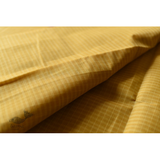 shop Narayanpet Yellow Saree - Handwoven Cotton