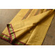 shop Narayanpet Yellow Saree - Handwoven Cotton