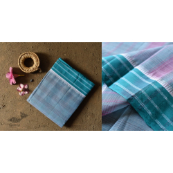 Iravati .  इरावती  - Narayanpet Checks Saree - Handwoven Cotton