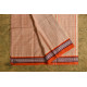 shop Handwoven Narayanpet Cotton Checks Saree with Orange Border