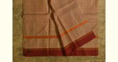 shop pure cotton narayanpet cotton checks saree  in Beige Color