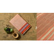 shop Handwoven Narayanpet Cotton Checks Saree with Orange Border