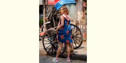 Bindi . बिंदी |Dabu- Handblock Print - Bawra Sleeveless Summer Dress