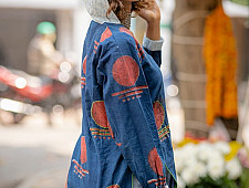 Bindi . बिंदी | Indigo Bindi batik Top