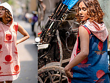 Bindi . बिंदी |Dabu- Handblock Print - Bawra Sleeveless Summer Dress