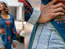 Bindi . बिंदी | Indigo Bindi batik Top