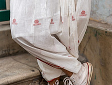 Shvet | Mull Cotton Designer Jamdani Dhoti