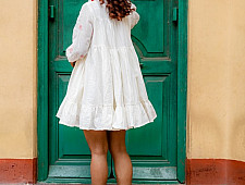 Shvet | Mull Cotton Designer Tiered Dress