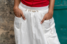 Shvet | Mull Cotton Designer Dhoti / Skirt