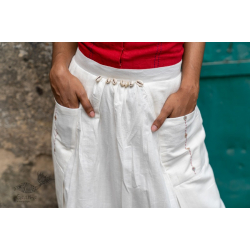 Shvet | Mull Cotton Designer Dhoti / Skirt