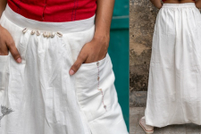 Shvet | Mull Cotton Designer Dhoti / Skirt