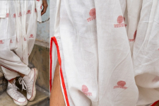 Shvet | Mull Cotton Designer Jamdani Dhoti