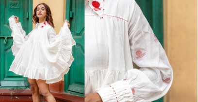 Shvet | Mull Cotton Designer Tiered Dress