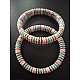 Handmade Bead jewelry ~ Pair of Bangles White