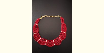 Handmade Bead Jewelry | Necklace - Red