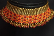 Handmade Bead Jewelry | Necklace - Golden & Yellow