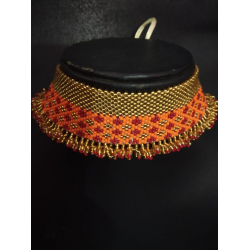 Handmade Bead Jewelry | Necklace - Golden & Yellow