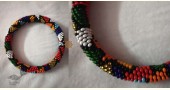 Handmade Bead jewelry ~ Pair of Bangles Black