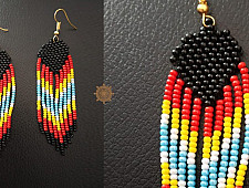 Handmade Bead Jewelry | Earring- Multi Colour