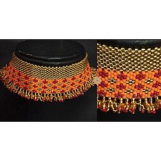 Handmade Bead Jewelry | Necklace - Golden & Yellow