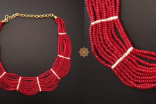 Handmade Bead Jewelry | Necklace - Red