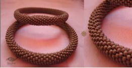 Handmade Bead Jewelry | Pair of Bangles - Brown