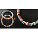 Handmade Bead jewelry ~ Pair of Bangles White