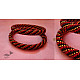 Handmade Bead jewelry ~ Pair of Bangles Red & Black
