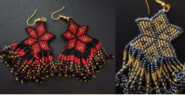 Handmade Bead Jewelry | Star Design Earring (Two Colour Options)