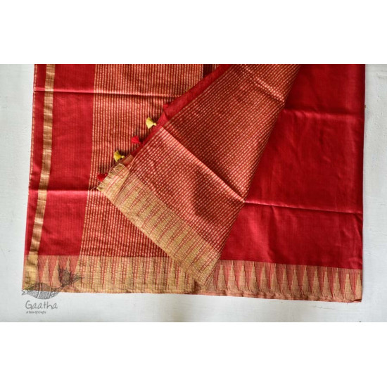 गोपी चंदन ❂ Mulberry Silk Saree with Temple Border ❂ A