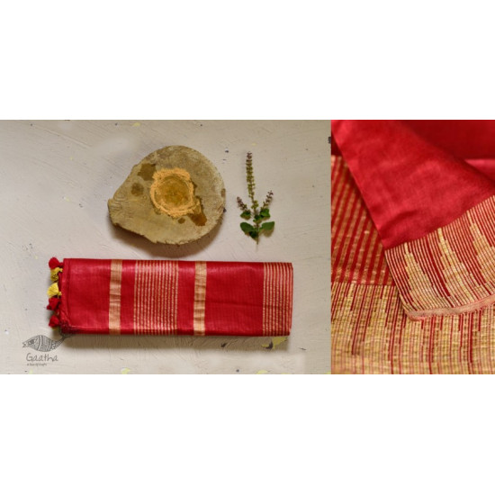 गोपी चंदन ❂ Mulberry Silk Saree with Temple Border ❂ A