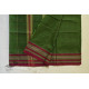 Handwoven cotton Checks Green saree - Andhra Pradesh