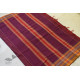 Handwoven cotton Checks saree - in Deep Violet from Andhra Pradesh