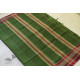 Handwoven cotton Checks Green saree - Andhra Pradesh