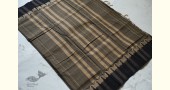 Plain Handloom south cotton saree - black 