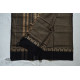 Plain Handloom south cotton saree - black 