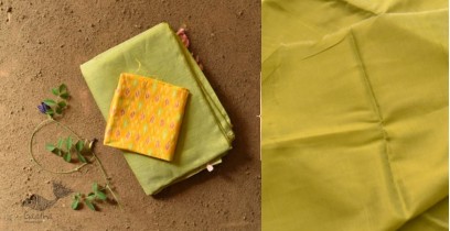 Indravali | Mangalgari Silk Saree + Pochampalli Ikat Blouse - Light Green