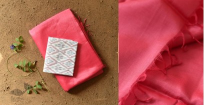 Indravali | Mangalgari Silk Saree + Pochampalli Ikat Blouse - Pink
