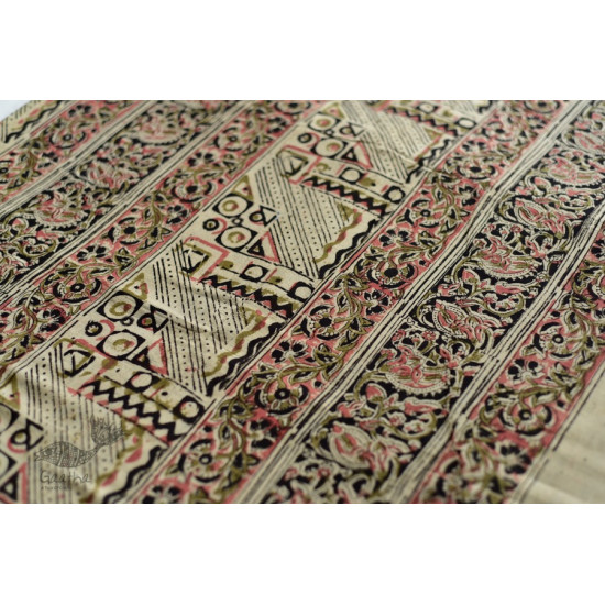 shop exclusive handloom hand block printed kalamkari cotton saree