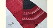shop Pure Cotton Ikat Red & Black Saree