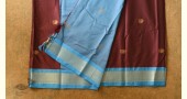 shop Cotton Silk - Woven Paithani Zari Border Brown Saree