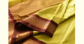 shop Cotton Silk - Woven Paithani Zari Border Saree - Parrot Green