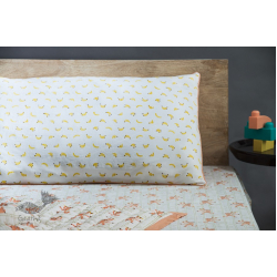 Rainboo ☁ Block Printed ☁ Monkeys on Bamboo Bedding Set-  Peach Apricot - 14