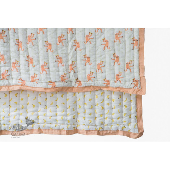 shop designer block printed baby quilt with soothing palettes and colors