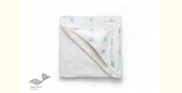 Rainboo ☁ Block Printed ☁ Cloud Towel- Ice Blue -Towel - 38
