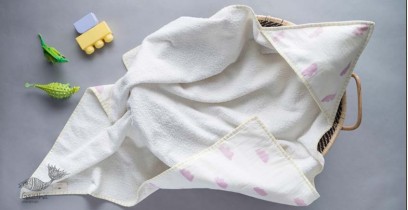Rainboo ☁ Block Printed ☁ Cloud Towel- Moody Mauve -Towel - 37