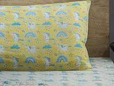 Rainboo ☁ Block Printed ☁ Dancing Unicorns Bedding Set- Blueberry - 10